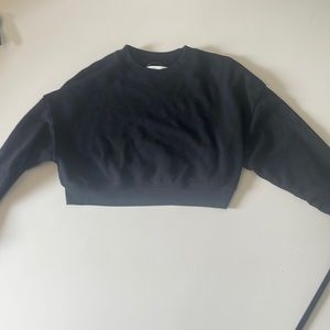 Black Cropped Sweatshirt size small